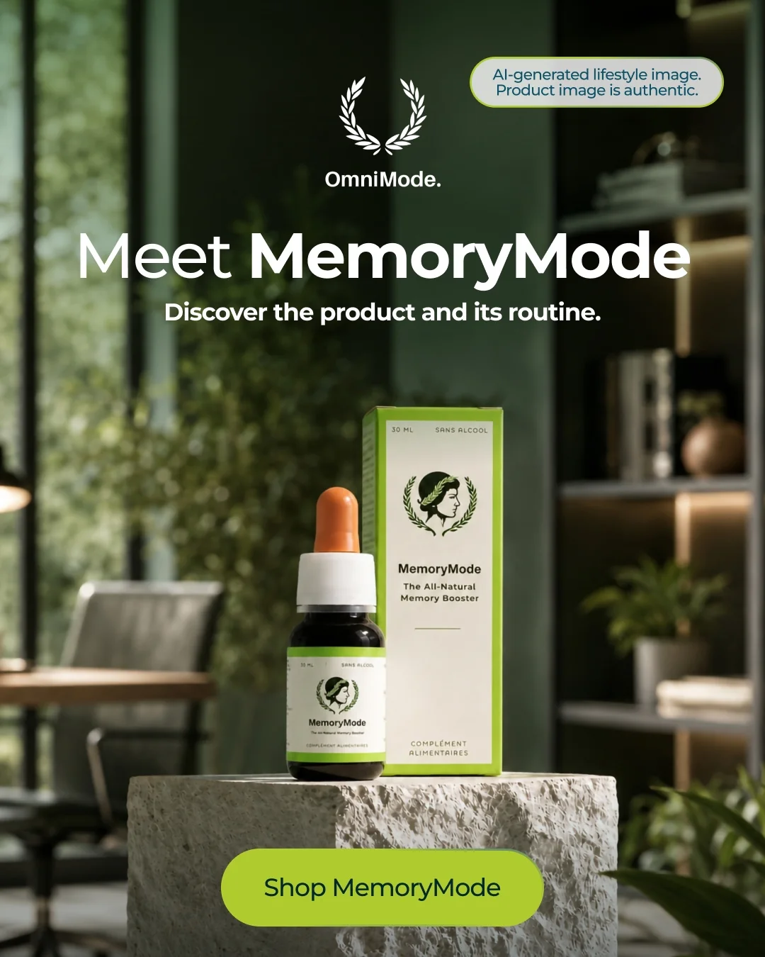 MemoryMode product-led campaign creative